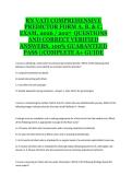 RN VATI Comprehensive Predictor Form A&comma; B & C Exam 2026&sol;2027 Complete A&plus; Guide with Verified Answers
