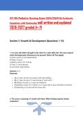 ATI RN Pediatric Nursing 2024 EXAM COMPLETE QUESTIONS AND CORRECT DETAILED ANSWERS &lpar;VERIFIED ANSWERS&rpar; &vert;ALREADY GRADED A&plus;
