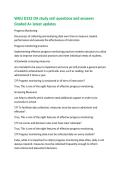 WGU D152 OA study set&excl; questions and answers  Graded A&plus; latest updates  Progress Monitoring  the process of collecting and analyzing data over time to measure student  performance and evaluate the effectiveness of instruction  Progress monitoring practice