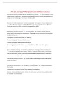 HUN 2201 Exam 1 &vert; UPDATED Questions with 100&percnt; Correct Answers
