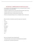 HUN 2201 Exam 1 &vert; UPDATED Questions with 100&percnt; Correct Answers