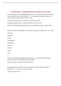 HUN 2201 Exam 1 &vert; UPDATED Questions with 100&percnt; Correct Answers