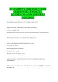 ATI Comprehensive Predictor Study Guide 2026&sol;2027 with Updated Questions and Answers Complete Revision Material