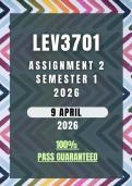 LEV3701 Assignment 2 Semester 1 2026 Memo &vert; Due 9 April 2026