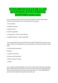 Fundamentals Exam &num;1 ATI Questions with Verified Answers 2026&sol;2027 Complete Study Guide