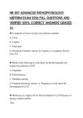 NR 507 ADVANCED PATHOPHYSIOLOGY MIDTERM EXAM 2026 FULL QUESTIONS AND VERIFIED 100&percnt; CORRECT ANSWERS GRADED A&plus;