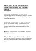 NR 507 FINAL ACTUAL TEST PAPER 2026 COMPLETE QUESTIONS AND ANSWERS GRADED A&plus;