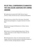 NR 507 FINAL COMPREHENSIVE EXAMINATION TEST 2026 SOLVED QUESTIONS WITH VERIFIED ANSWERS