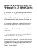 NR 507 FINAL PRACTICE SOLUTION SET 2026 TESTED QUESTIONS AND CORRECT ANSWERS