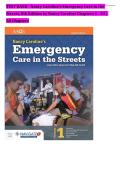Test Bank for Nancy Caroline's Emergency Care in the Streets&comma; 8th Edition by Nancy L&period; Caroline&comma; AAOS&comma; Bob Elling & Barbara Aehlert &vert; Chapters 1-53 &vert; Questions & Answers with NREMT&reg;-Style &vert; Paramedic&comma; EMT & NREMT Certification Exam Prep PDF