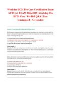 Workday HCM Pro Core Certification Exam ACTUAL EXAM 2026&sol;2027 &vert; Workday Pro HCM Core &vert; Verified Q&A &vert; Pass Guaranteed - A&plus; Graded