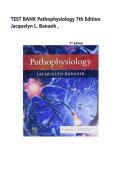 TEST BANK Pathophysiology 7th Edition Jacquelyn L&period; Banasik&comma; Latest Version