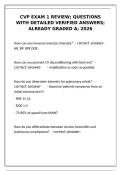 CVP Exam 1 Review &ndash; Detailed Verified Answers &lpar;A&plus; Graded 2026&rpar;