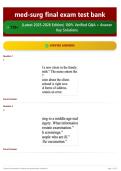 med-surg final exam test bank 170&plus; &lpar;Latest 2025-2026 Edition&rpar; 100&percnt; Verified Q&A &plus; Answer Key Solutions