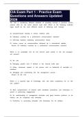 CIA Exam Part 1 - Practice Exam Questions and Answers Updated 2026