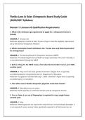 Florida Laws & Rules Chiropractic Board Study Guide  &lpar;2026&sol;2027 Syllabus&rpar; 