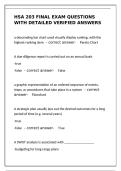 HSA 203 Final Exam Questions & Detailed Verified Answers