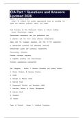 CIA Part 1 Questions and Answers Updated 2026