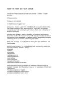 NUR 115 TEST 4 STUDY GUIDE