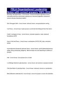 FBLA Organizational Leadership Notes with correct answers 100&percnt; 2026