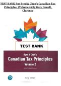 Test Bank for Byrd & Chen&rsquo;s Canadian Tax Principles Volume 2 by Gary Donell & Clarence Byrd &ndash; Complete Verified Exam Prep Guide 2026 Instant PDF Download