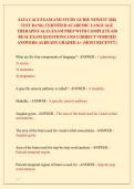 ALTA CALT EXAM AND STUDY GUIDE NEWEST 2026  TEST BANK&vert; CERTIFIED ACADEMIC LANGUAGE  THERAPIST ALTA EXAM PREP WITH COMPLETE 650  REAL EXAM QUESTIONS AND CORRECT VERIFIED  ANSWERS&sol; ALREADY GRADED A&plus; &lpar;MOST RECENT&excl;&excl;&rpar; 