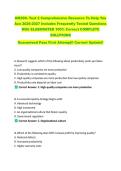 OM300- Test 2 Comprehensive Resource To Help You  Ace 2026-2027 Includes Frequently Tested Questions  With ELABORATED 100&percnt; Correct COMPLETE  SOLUTIONS   Guaranteed Pass First Attempt&excl;&excl; Current Update&excl;&excl;