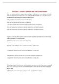 ISDS Exam 1 &vert; UPDATED Questions with 100&percnt; Correct Answers