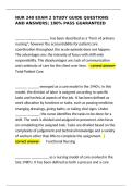 Nur 240 exam 2 study guide questions and answers&semi; 100&percnt; pass guaranteed