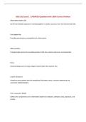 ISDS 351 Exam 1 &vert; UPDATED Questions with 100&percnt; Correct Answers
