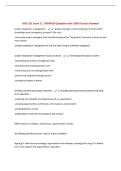 ISDS 351 Exam 2 &vert; UPDATED Questions with 100&percnt; Correct Answers