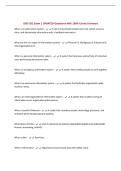 ISDS 351 Exam &vert; UPDATED Questions with 100&percnt; Correct Answers