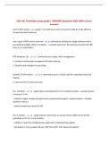 BUNDLE FOR ISDS 351 EXAMS &vert; ALL Questions UPDATED with 100&percnt; Correct Answers &vert; Complete and Accurate