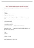 ISDS 351 Final Exam &vert; UPDATED Questions with 100&percnt; Correct Answers