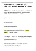 NUR 240 Exam 4 Questions & Detailed Correct Answers &ndash; A&plus; Grade