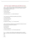 ISDS 351 Test 2 chapter 6 &vert; UPDATED Questions with 100&percnt; Correct Answers
