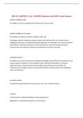 ISDS 351 CHAPTER 11 Test &vert; UPDATED Questions with 100&percnt; Correct Answers