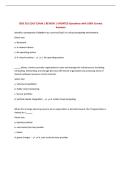 ISDS 351 CSUF EXAM 1 REVIEW &vert; UPDATED Questions with 100&percnt; Correct Answers