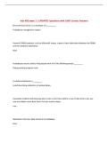 isds 402 exam 1 &vert; UPDATED Questions with 100&percnt; Correct Answers