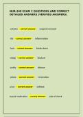 NUR-240 EXAM 2 questions and correct detailed answers &lpar;verified answers&rpar;