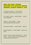 NURS 3632 Exam 2 Review &ndash; Detailed Verified Answers &lpar;A-Graded 2026&rpar;