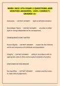 NURS 3632 UTA Exam 3 Questions & Verified Answers &ndash; A&plus; Graded