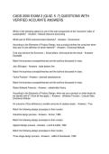 CADS 2000 EXAM 2 &lpar;QUIZ 5 -7&rpar; QUESTIONS WITH VERIFIED ACCURATE ANSWERS