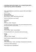 AUBURN CADS 2000 EXAM 2 YU LI QUESTIONS WITH VERIFIED ACCURATE ANSWERS