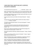 CADS 2000 FINAL QUESTIONS WITH VERIFIED ACCURATE ANSWERS