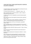 CADS 2000 FINAL EXAM QUESTIONS WITH VERIFIED ACCURATE ANSWERS