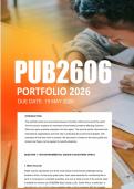 PUB2606 Portfolio Semester 1 2026 - Due 19 May 2026