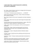 CADS 2000 FINAL QUESTIONS WITH VERIFIED ACCURATE ANSWERS