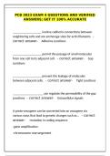 PCB 3023 Exam 4 Questions & Verified Answers &ndash; 100&percnt; Accurate