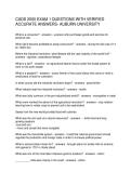CADS 2000 EXAM 1 QUESTIONS WITH VERIFIED ACCURATE ANSWERS